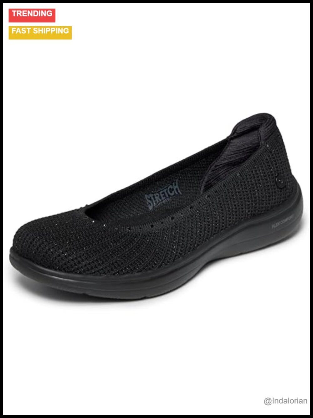 Skechers On-The-Go Flex Radiant Gem Stretch Knit Slip-On Flats